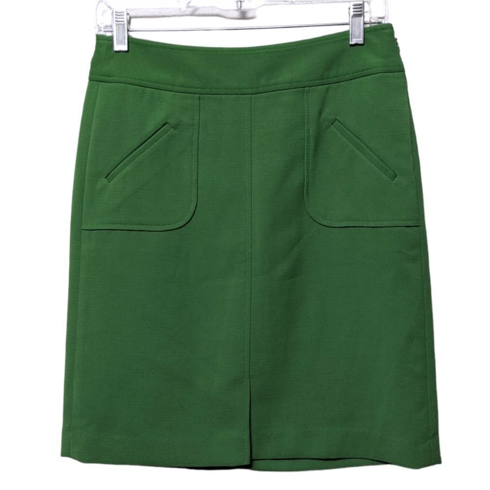 Banana Republic Factory Green Pocket Front Skirt